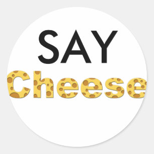 Sticker Rond dites le fromage