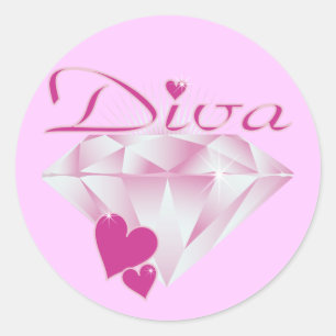 Sticker Rond Diva