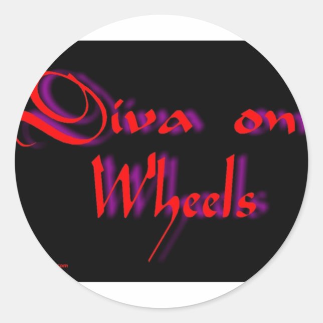 Sticker Rond diva (Devant)