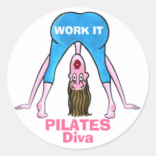 Sticker Rond Diva de PILATES