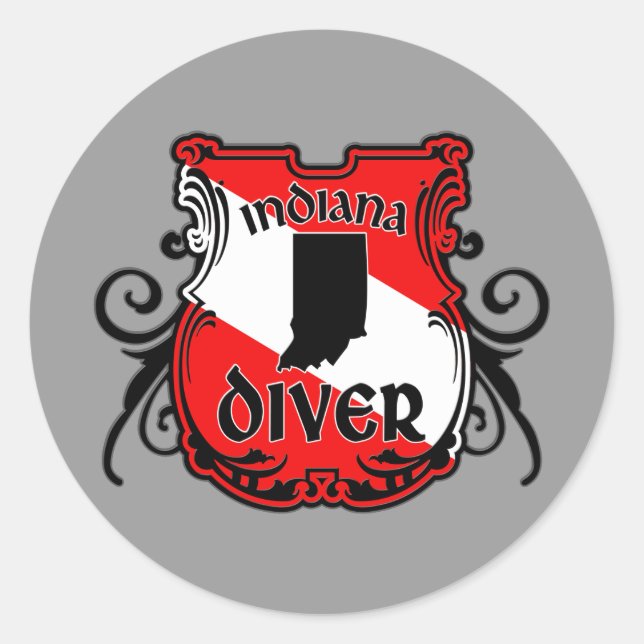 Sticker Rond Diver Indiana (Devant)