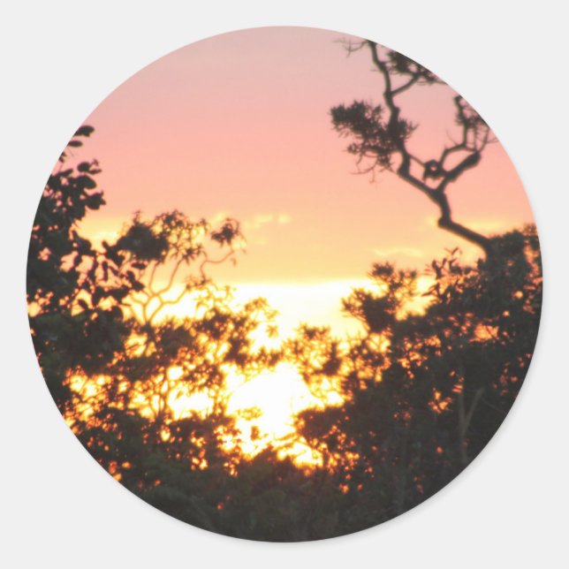 Sticker Rond Diversos personalizados com paisagem (Devant)