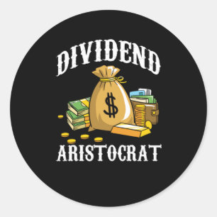 Sticker Rond Dividende Aristocrat Money Stocks Investors Poison
