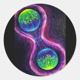 Sticker Rond Diviser les cellules
