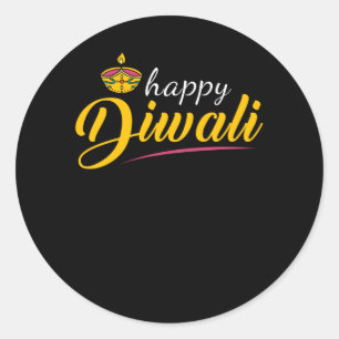 Sticker Rond Diwali Happy Diwali
