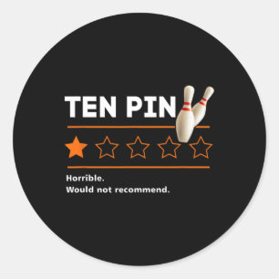 Sticker Rond Dix broches Un StarReview Horrible Ne Recommandera