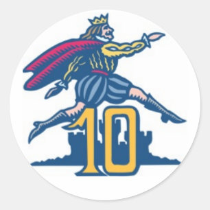 Sticker Rond Dix seigneurs à l'aube