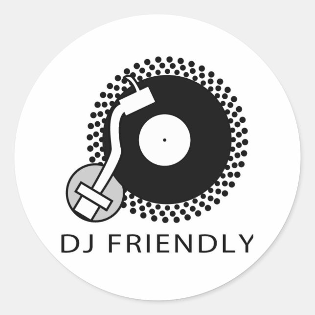 STICKER ROND DJ (Devant)