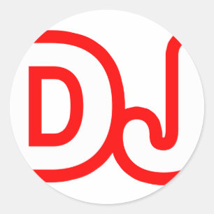 STICKER ROND DJ