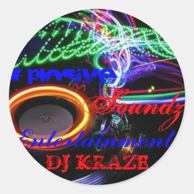 STICKER ROND DJ KRAZE (Devant)