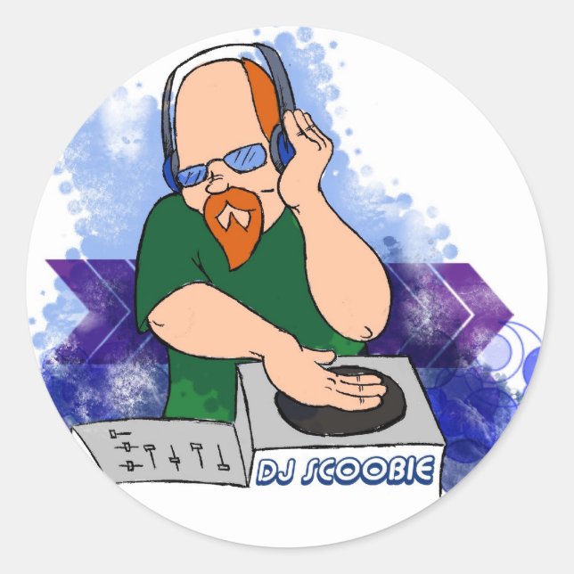 STICKER ROND DJ SC0OBIE (Devant)