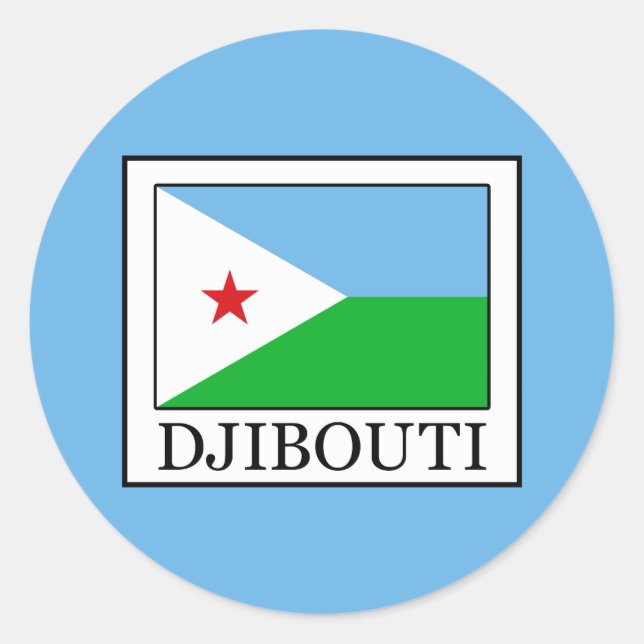 Sticker Rond Djibouti (Devant)
