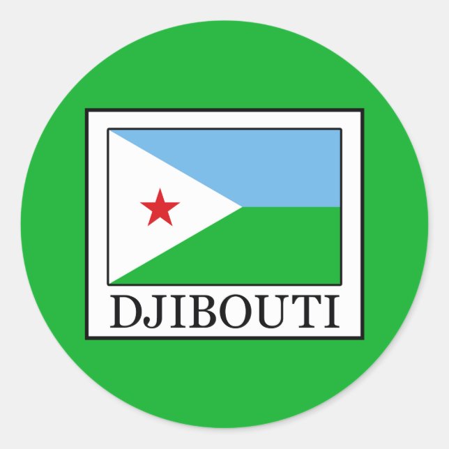 Sticker Rond Djibouti (Devant)