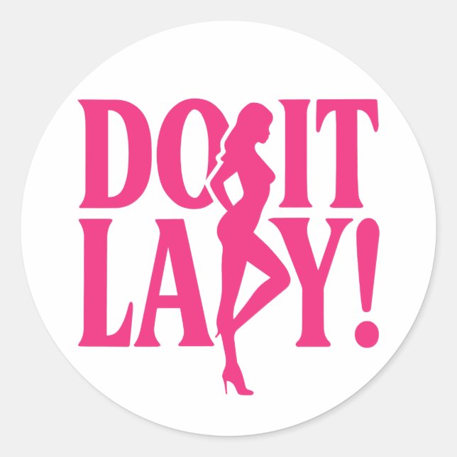 Sticker Rond Do It Lady - L'autonomisation féminine (Devant)
