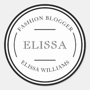 Sticker Rond do-it-yourself LOGO PERSONNEL OU D'AFFAIRES