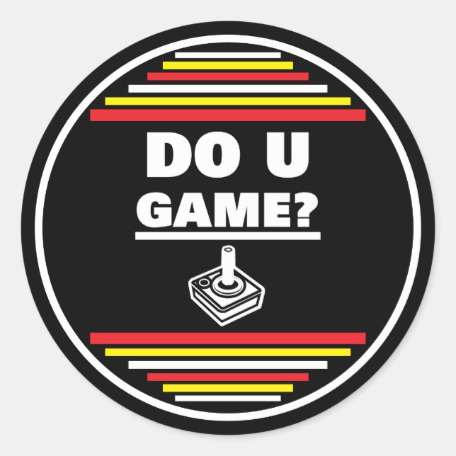 Sticker Rond Do You Game? (Devant)