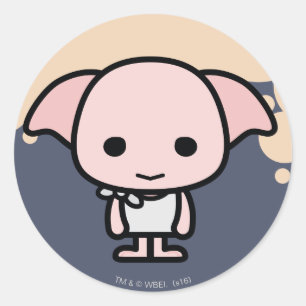 Sticker Rond Dobby Cartoon Caractère Art