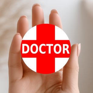 Sticker Rond Docteur Logo