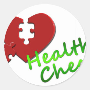 Sticker Rond Docteur Nurse Bureau Médicale Affaires Paix Amour