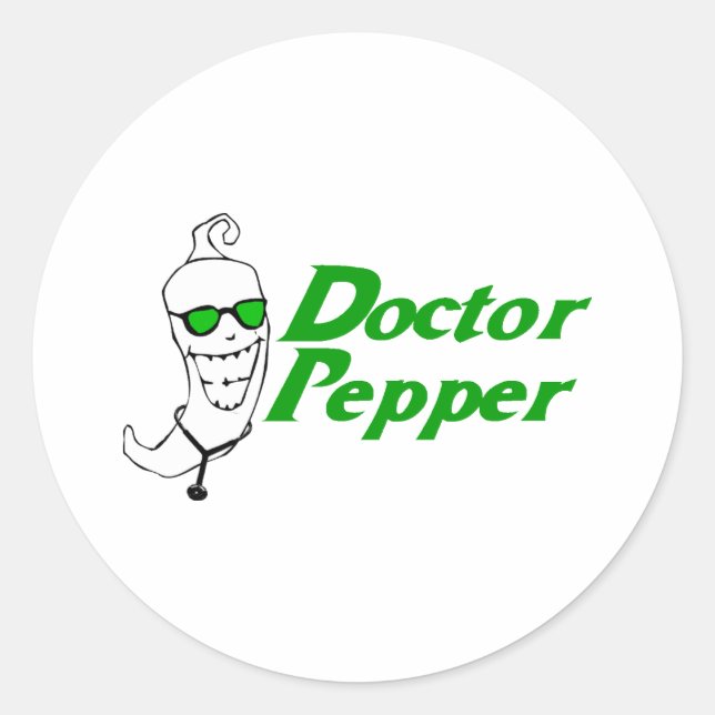 Sticker Rond Docteur Pepper (Devant)