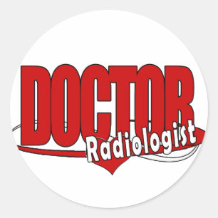 STICKER ROND DOCTEUR RADIOLOGIST DE LOGO