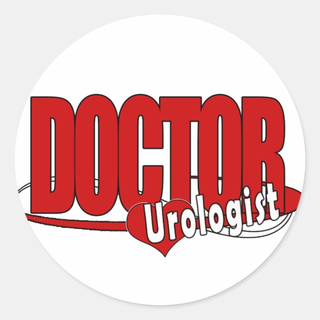 STICKER ROND DOCTEUR UROLOGIST DE LOGO (Devant)