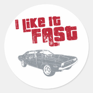 Sticker Rond Dodge Challenger 1970