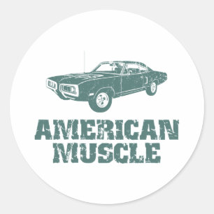 Sticker Rond Dodge Super Bee 400 1970