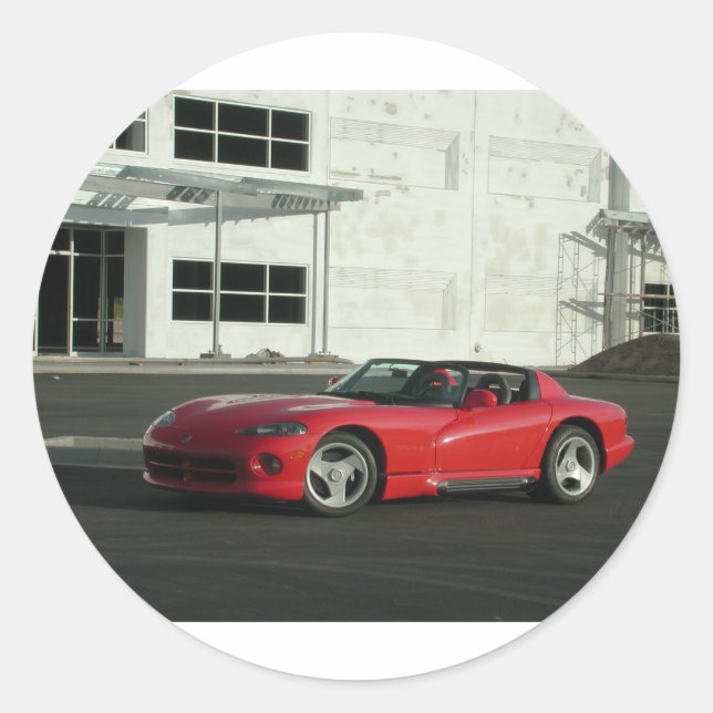 Sticker Rond Dodge Viper RT/10 (Devant)