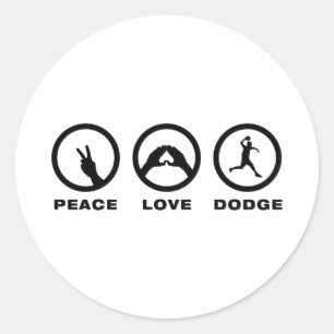 Sticker Rond Dodgeball