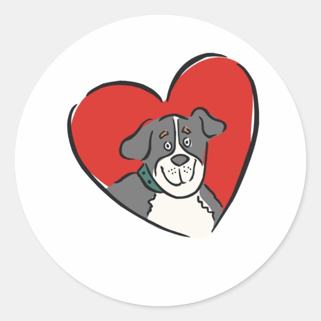 Sticker Rond Dog (Devant)