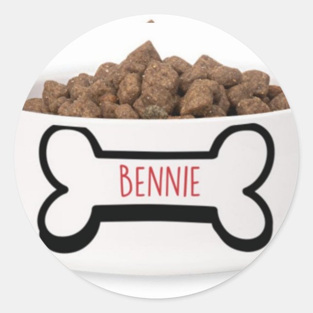 Sticker Rond Dog friend (Devant)
