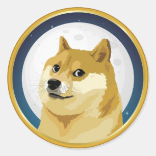 Sticker Rond Dogecoin Doge Day 4/20 Stock Market Crypto Funny