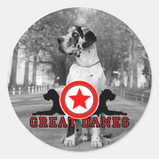 Sticker Rond Doggenaufkleber