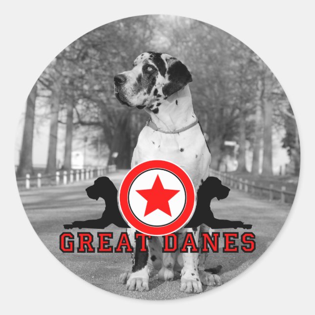 Sticker Rond Doggenaufkleber (Devant)