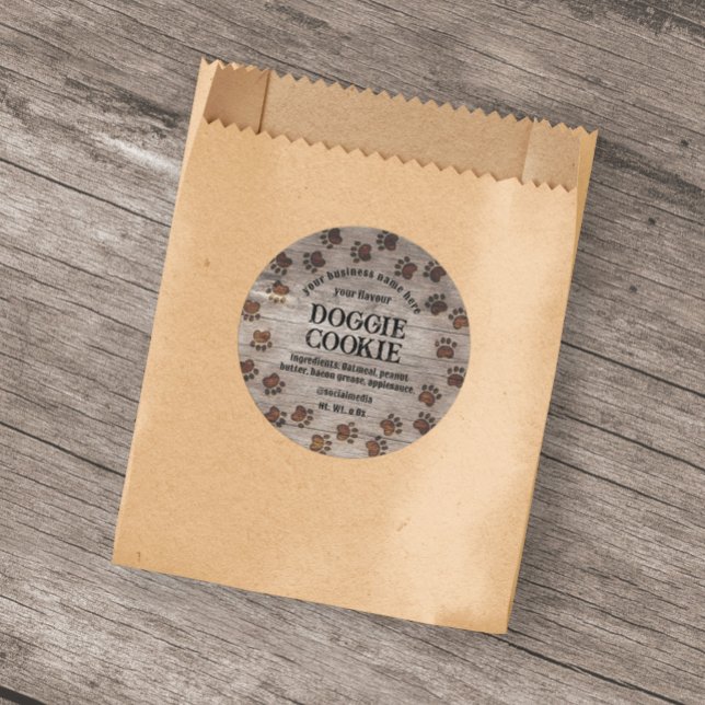 Sticker Rond Doggie cookie western wilderness (Créateur téléchargé)
