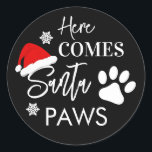 Sticker Rond Doggy Christmas Present, pooch, Custom Dog Biscuit<br><div class="desc">Conçu par The Arty Apples Limited</div>