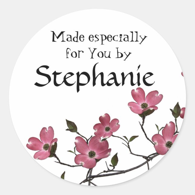 Sticker Rond dogwood Blossom (Devant)