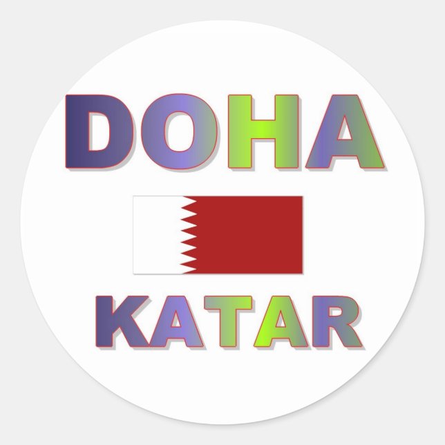 Sticker Rond Doha (Devant)