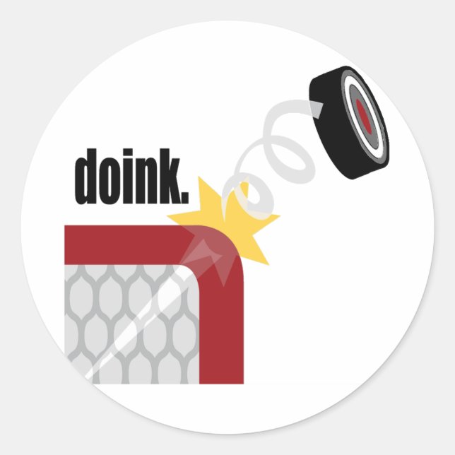 Sticker Rond Doink Hockey (Devant)