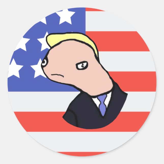 Sticker Rond Doland Tremp Ultimate Meme (USA) (Devant)