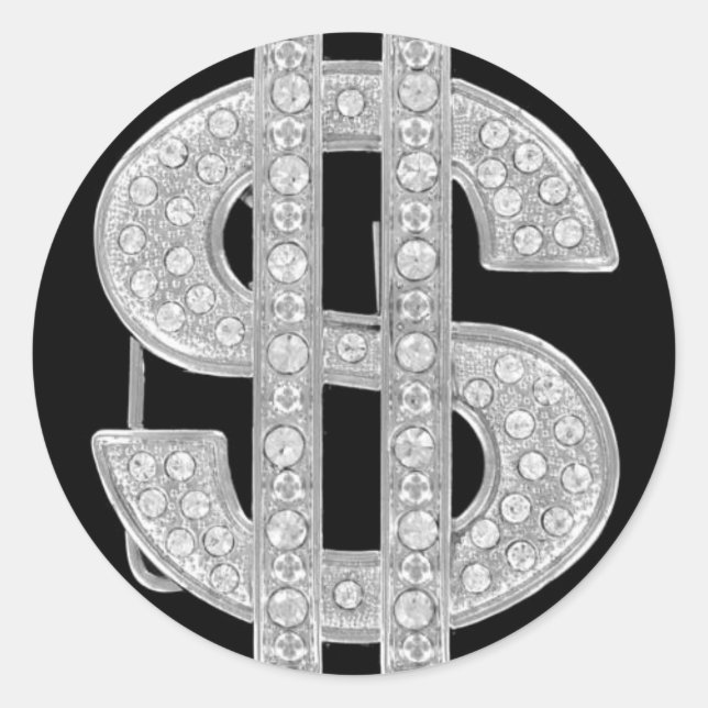 Sticker Rond dollar (Devant)