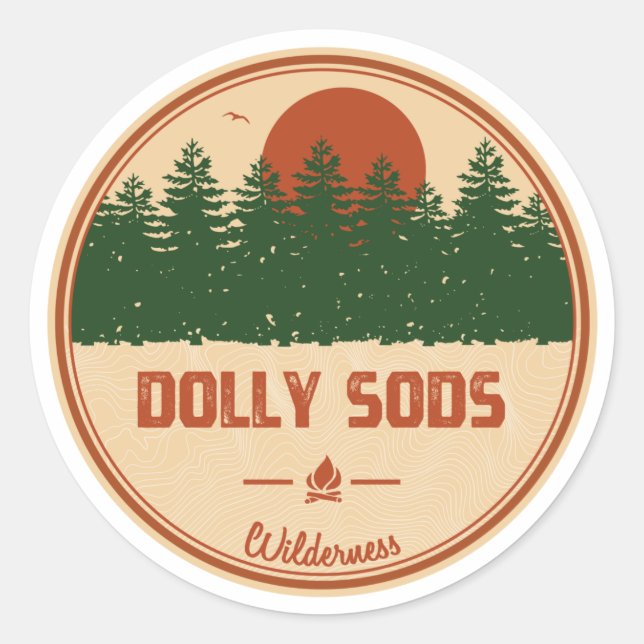 Sticker Rond Dolly Sods Wilderness (Devant)