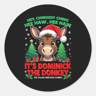 Sticker Rond Dominick Cheer Mi Burrito Sabanero Noël Mexicain