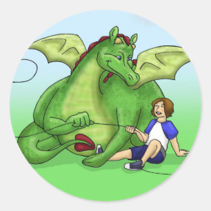 Sticker Rond Dominique et Jason