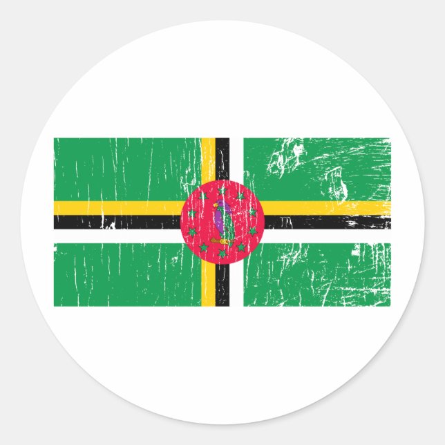 Sticker Rond Dominique vintage (Devant)