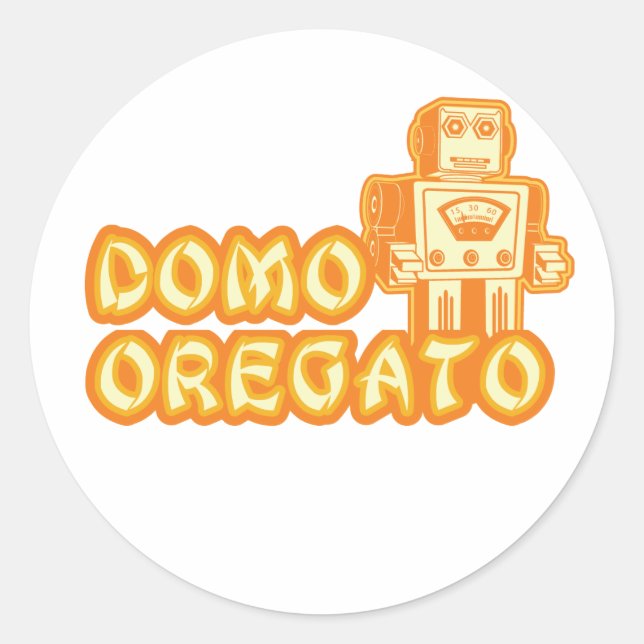 Sticker Rond domo_oregato (Devant)