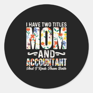 Sticker Rond Don comptable | Maman Et Comptable