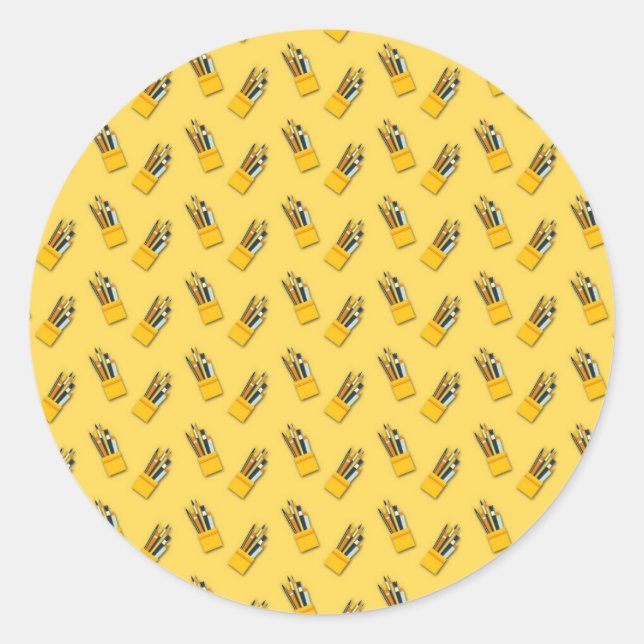 Sticker Rond Don de l'enseignant | L'Enseignant Supérieur Montr (Devant)