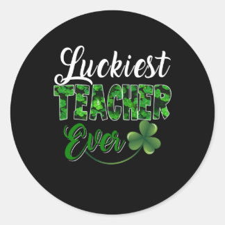 Sticker Rond Don de l'enseignant | Professeur Luckiest